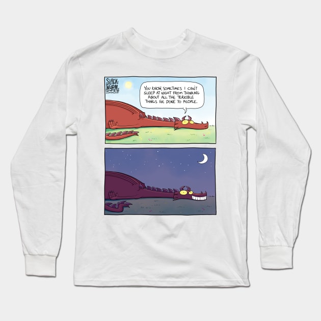 Slack Wyrm #111 - Night Terrors Long Sleeve T-Shirt by Slack Wyrm